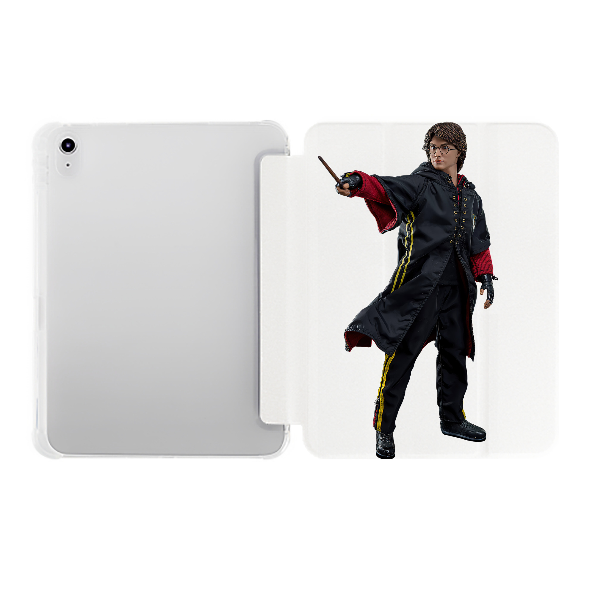 （画像用） Harry Potter ハリー・ポッターシリーズ IPad ケース ペン収納付き 三つ折りスタンド PUレザー×シリコン 対応機種9.5/10.5/10.9インチ